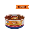 N&D Pumpkin Tavuk & Balkabağı Nar Yetişkin Kedi Yaş Maması 70 Gr x 6 Adet - 1