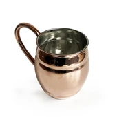 Shark Anatolia Grande Bakır Kupa Bardak 500ml Ayran Bira Meşrubat - 5