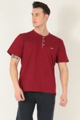 KANZ 3 Parça Erkek Soft Doğal Pamuk Pijama Damat Seti - 1