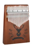 Midex Klx-456 Hakiki Maun Ağacı Kalimba 17 Çelik Tuşlu (Türkçe Metod Çanta Çekiç) - 2