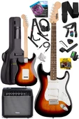 Midex RPH-30SB-35AMP Gül Klavye Strat Kasa SSS 35W Elektro Gitar Seti - 2