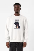 See You In Space Cowboys Minimalist Anime Poster Beyaz Erkek 2ip Sweatshirt thumbnail 1