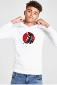 Rurouni Kenshin Samurai Logo Beyaz Çocuk 3ip Kapşonlu  Sweatshirt - 1