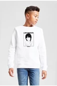 Serial Experiments Anime Lain Poster Beyaz Çocuk 2ip Sweatshirt - 1