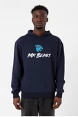 Mr Beast Lacivert Erkek 3ip Kapşonlu thumbnail 1