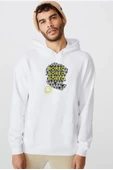 Sherlock Bored Beyaz Erkek 3ip Kapşonlu  Sweatshirt thumbnail 1