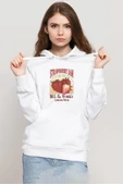 The Last Of Us Bill And Frank Strawberry Jam Beyaz Kadın 3ip Kapşonlu Sweatshirt - 1