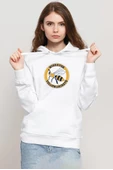 Wiskayok Yellowjackets Logo Beyaz Kadın 3ip Kapşonlu Sweatshirt thumbnail 1