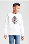 The Walking Dead Negan & Lucille Beyaz Çocuk 2ip Sweatshirt - 1