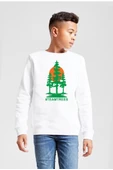 Mr Beast Team Trees Beyaz Çocuk 2ip Sweatshirt - 1