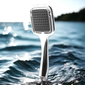 Banyo Telefon Aksesuar Tek Duş Başlığı Kare Klasik Tek Fonksiyonlu Su Fışkırtma El Fiskiye Başlık - 4
