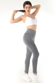 Mio Studio Gym Yüksek Bel Seamless Desenli Tayt - 1