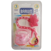 Barum Kiraz Uçlu Askılı Pembe Emzik - 1