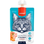 Wanpy Kedi Ödülü Tavuklu Havuçlu Ezme 90 Gr - 1