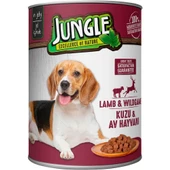 Jungle Köpek Konservesi Kuzu Etli Av Hayvanlı 415 GR - 1