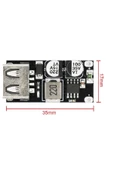 Qc2 Qc3 Hızlı Şarj Modülü Dc 6-32 V 24 W to 5 V Usb Cep Telefonu Android Huawei Mtk Samsung Voltaj Düşürücü - 5