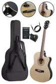 Midex XC-300XNT-AMP Profesyonel AMFİLİ Elektro Akustik Gitar (Amfi Gigbag Çanta Tuner Capo Askı Jak Kablo Pena) - 4