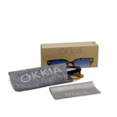 Okkia Giovanni Havana Mavisi Unisex Güneş Gözlüğü Mavi Gradyan - 7
