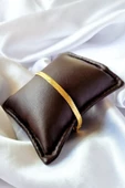 İtalyan Yassı Zincir 316l Çelik Gold Renk Bileklik thumbnail 2