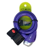 Xbyc TY 561 Anahtarlı Çelik Halat Kilit 8x1300 mm Bisiklet Kilidi Siyah - 2