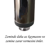 25 Adet Çivili Poligrit Mobilya Masa Sandalye Zemin Koruyucu Şeffaf Silikon Pabuç Poligirit thumbnail 4