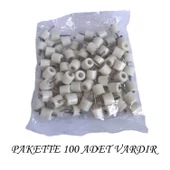 Çivili Raf Pimi Duvar Dolap Mobilya Pimi Sert Plastik Raf Tutucu Beyaz 100 Adet Tekli (1 PAKET) thumbnail 2