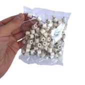 Çivili Raf Pimi Duvar Dolap Mobilya Pimi Sert Plastik Raf Tutucu Beyaz 100 Adet Tekli (1 PAKET) thumbnail 3