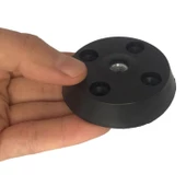 8 Adet Düz Ayak Tabanı Siyah Mobilya Masa Sehpa Ayağı Bağlantı Aparatı Plastik - 4