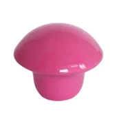 3 Adet Pembe Mantar Düğme Kulp Çocuk Bebek Mobilya Çekmece Dolap Kapak Kulbu Metal Kulp Aksesuarları Vidalı - 5
