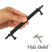 5 Adet Erciyes kulp Siyah 128 mm Kulp Mobilya Mutfak Dolabı Çekmece Dolap Kapak Kulpu Kulbu Metal Kulpları - 2