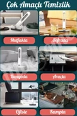 Taşınabilir Mini Mop Paspası Temizlik Süngeri Mutfak Tezgahı Pencere Cam Zemin Silme 6 Yedek Mop - 2