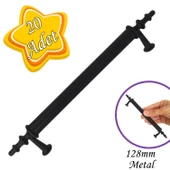 20 Adet Erciyes kulp Siyah 128 mm Kulp Mobilya Mutfak Dolabı Çekmece Dolap Kapak Kulpu Kulbu Metal Kulpları - 1