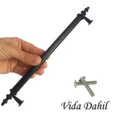 5 Adet Erciyes kulp Siyah 192 mm Kulp Mobilya Mutfak Dolabı Çekmece Dolap Kapak Kulpu Kulbu Metal Kulpları - 1