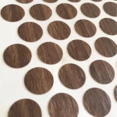 200 ADET Ceviz Vida Kapatıcı Ahşap Desenli Yapışkanlı Vida Tapası Tıpası Kapağı Vida Gizleyici - 3