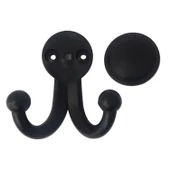 4 Adet Karagül Siyah Askı Askılık Vestiyer Banyo Dolap Elbise Askısı Sert Plastik thumbnail 5