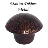 Bakır Mantar Düğme Kulp Mobilya Çekmece Dolap Kapak Kulbu Metal Kulp Aksesuarları Vidalı thumbnail 1