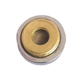 10 Adet Vida Kapatıcı Kapağı 15 Mm Metal Vida Tapası Tıpası Dekoratif Vida Gizleyici Krom - 5