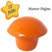 15 Adet Turuncu Mantar Düğme Kulp Çocuk Bebek Mobilya Çekmece Dolap Kapak Kulbu Metal Kulp Aksesuarları Vidalı - 1