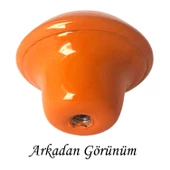 15 Adet Turuncu Mantar Düğme Kulp Çocuk Bebek Mobilya Çekmece Dolap Kapak Kulbu Metal Kulp Aksesuarları Vidalı - 4
