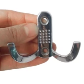 Klasik Noktalı Askı Krom Portmanto Askı Vestiyer Duvar Askısı Metal Dolap Elbise Askılığı - 2