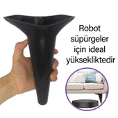8 Adet Zelve 20 cm Siyah Lüx Mobilya Kanepe Sehpa Ünite Koltuk Ayağı Baza Ayak - 2