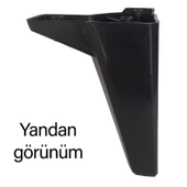 4 Adet Serdivan 15 cm Siyah Lüx Mobilya Kanepe Sehpa Ünite Koltuk Ayağı Baza Ayak thumbnail 5