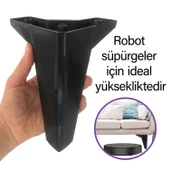 4 Adet Serdivan 15 cm Siyah Lüx Mobilya Kanepe Sehpa Ünite Koltuk Ayağı Baza Ayak thumbnail 2