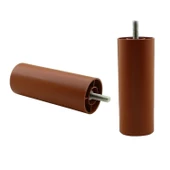 4 Adet Silindir Destek Ayağı 12 Cm Kahverengi Gizli Mobilya Kanepe Baza Koltuk Ayakları Metrik 8 Civatalı İnce Diş thumbnail 5