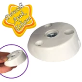 Dereceli Ayak Tabanı Beyaz Mobilya Masa Sehpa Ayağı Bağlantı Aparatı Açılı  Plastik thumbnail 1
