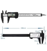Kumpas Dijital Karbon Fiber Hassas 150Mm Kalınlık Ölçer thumbnail 4