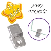 15 Adet Ayna Tırnağı Cam Ayna Tutucu Plastik Şeffaf thumbnail 1