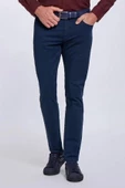 Erkek Lacivert Regular Fit Rahat Kesim 5 Cep Esnek Chino Pantolon - 1
