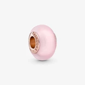 Pandora 789421C00-Mat Pembe Murano Cam Charm thumbnail 1