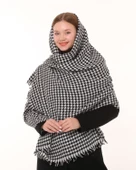 Morden Kazayağı Desenli Atkı Omuz Şalı - 3